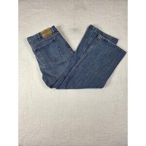 Steve Barry's Jeans Mens 36x27 Blue Denim Classic Fit Straight Leg Medium Wash